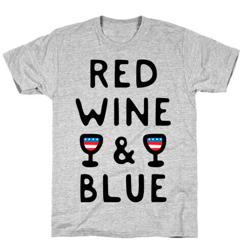 Red Wine And Blue T-Shirt