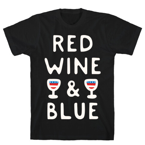 Red Wine And Blue T-Shirt