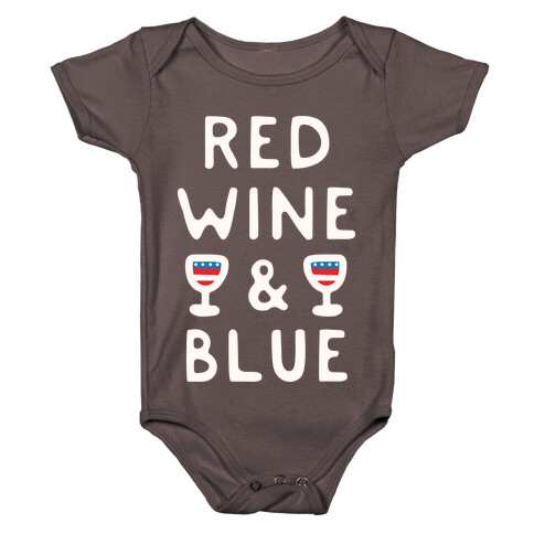 Red Wine And Blue Baby One-Piece