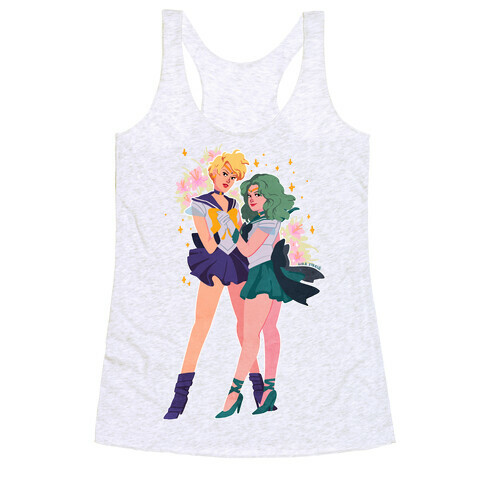 Sailor Neptune & Sailor Uranus Racerback Tank Top