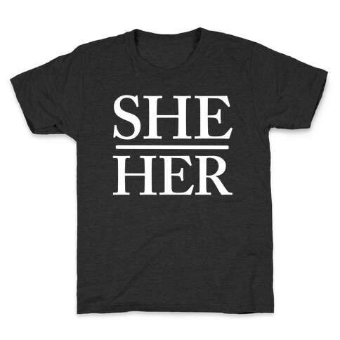 She/Her Pronouns Kids T-Shirt