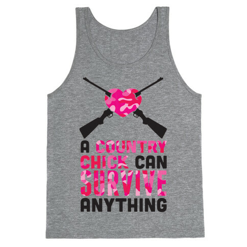 A Country Chick Can Survive Anything Tank Top