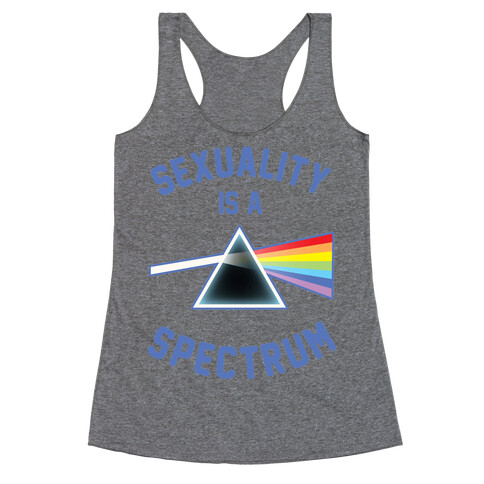 Sexuality is a Spectrum Racerback Tank Top