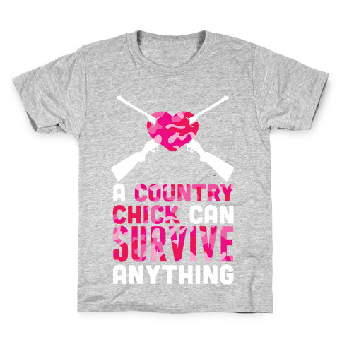 A Country Chick Can Survive Anything Kids T-Shirt