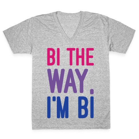 Bi The Way I'm Bi V-Neck Tee Shirt