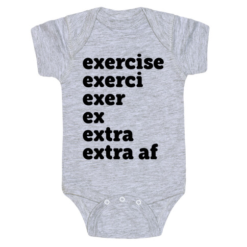 Exercise Extra AF Baby One-Piece