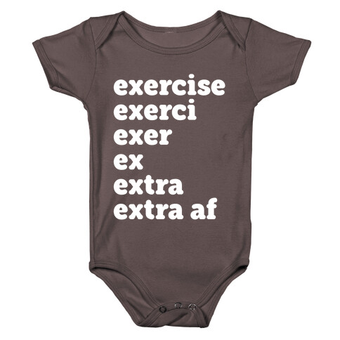 Exercise Extra AF Baby One-Piece