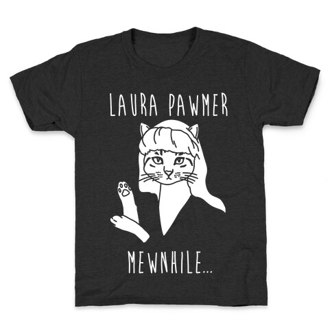 Laura Pawmer Parody White Print Kids T-Shirt