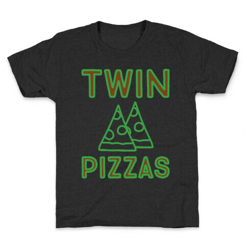 Twin Pizzas Parody White Print Kids T-Shirt