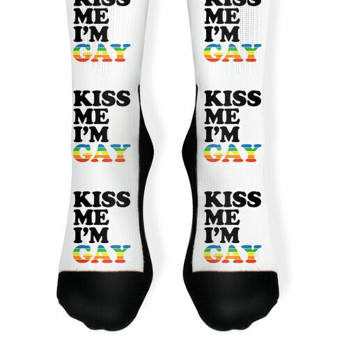 Kiss Me I'm Gay Sock