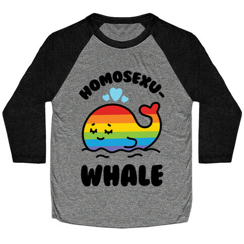 Homosexu-Whale Baseball Tee