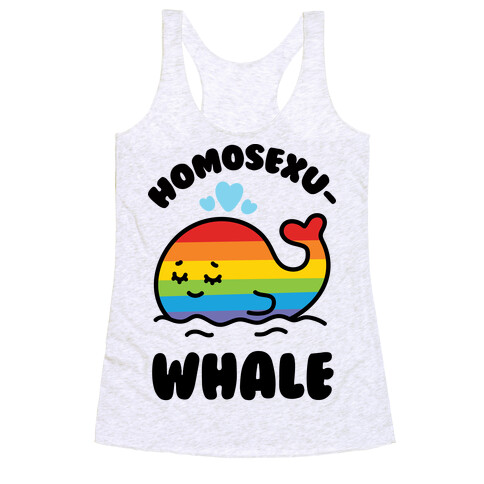 Homosexu-Whale Racerback Tank Top