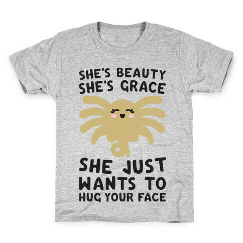 She's Beauty She's Grace Facehugger Parody Kids T-Shirt