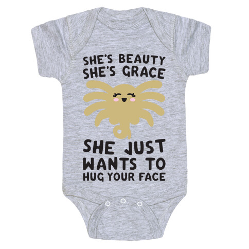 She's Beauty She's Grace Facehugger Parody Baby One-Piece