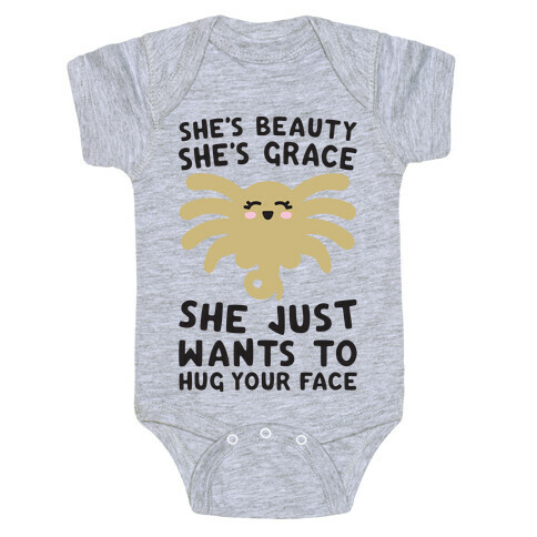 She's Beauty She's Grace Facehugger Parody Baby One-Piece