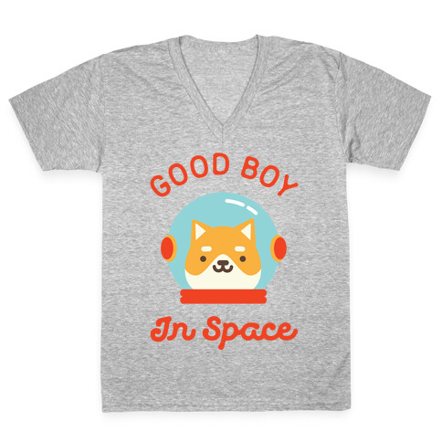 Good Boy In Space V-Neck Tee Shirt