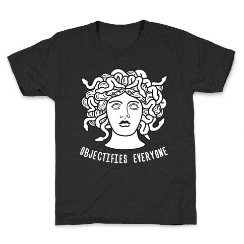 Objectifies Everyone Medusa Kids T-Shirt