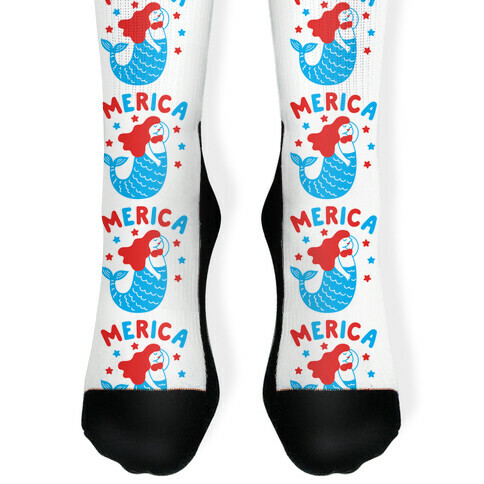 Merica Mermaid Sock