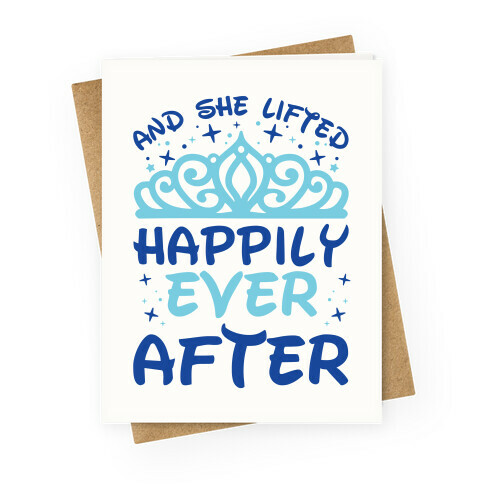 And She Lifted Happily Ever After Greeting Card
