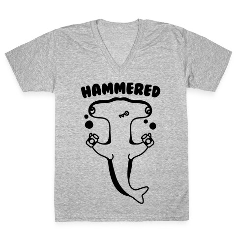 Hammered V-Neck Tee Shirt