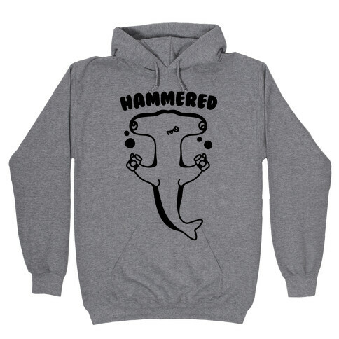 Hammered Hooded Sweatshirt