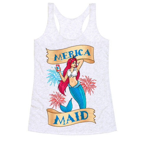 Merica Maid Racerback Tank Top