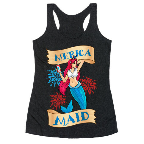 Merica Maid Racerback Tank Top