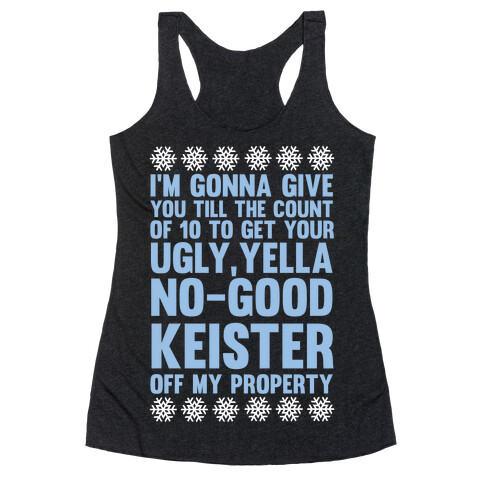 Ugly, Yella, No-Good Keister Racerback Tank Top