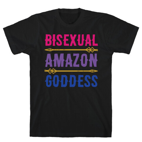 Bisexual Amazon Goddess Parody White Print T-Shirt