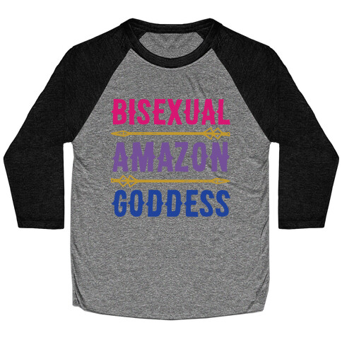 Bisexual Amazon Goddess Parody Baseball Tee