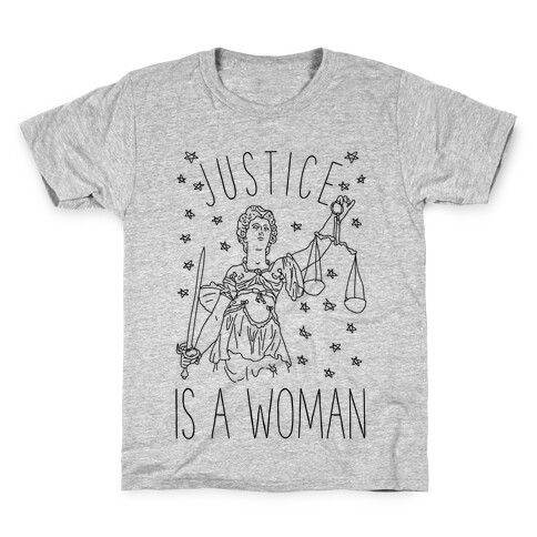 Justice is a Woman Kids T-Shirt