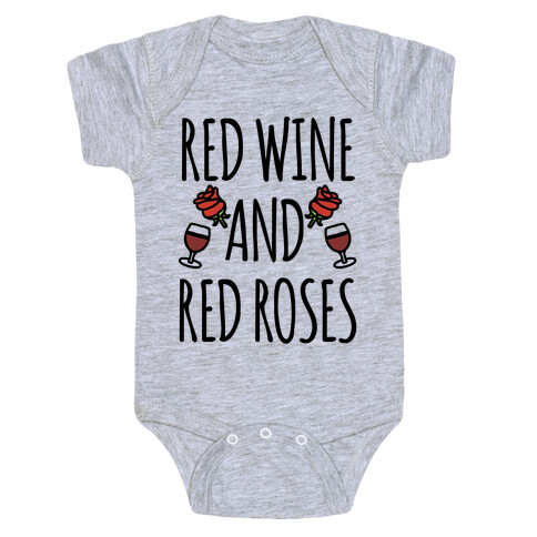 Red Wine and Red Roses  Baby One-Piece