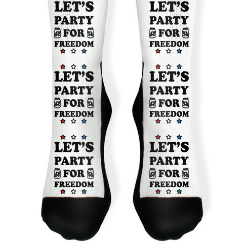 Let's Party For Freedom Sock