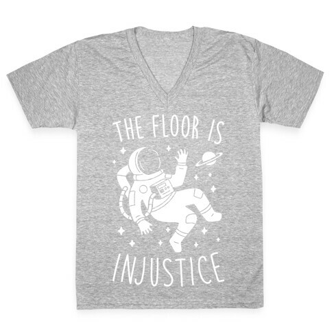 The Floor Is Injustice V-Neck Tee Shirt