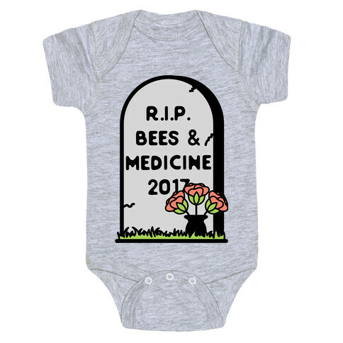 Rest In Peace Bees and Medicine Baby One-Piece