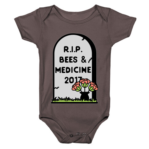 Rest In Peace Bees and Medicine Baby One-Piece