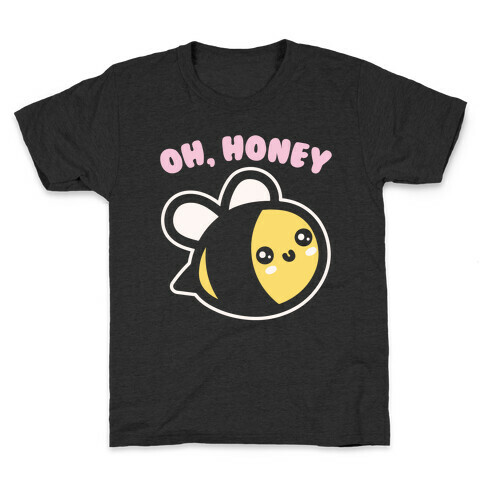 Oh Honey Bee Parody White Print Kids T-Shirt