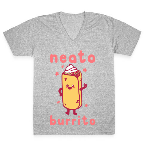 Neato Burrito V-Neck Tee Shirt
