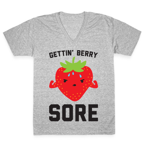 Gettin' Berry Sore V-Neck Tee Shirt