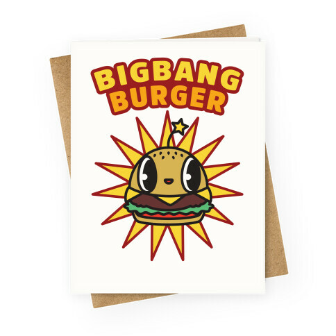 Big Bang Burger Greeting Card