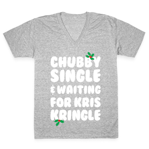 Chubby Christmas V-Neck Tee Shirt