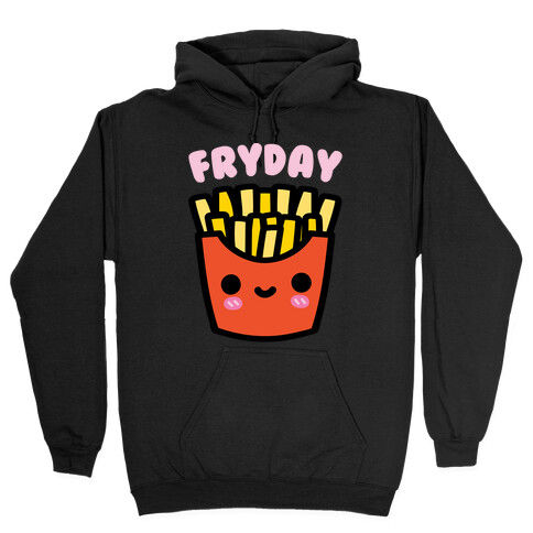 Fryday White Print Hooded Sweatshirt