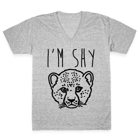 I'm Shy V-Neck Tee Shirt