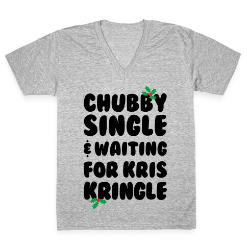 Chubby Christmas V-Neck Tee Shirt