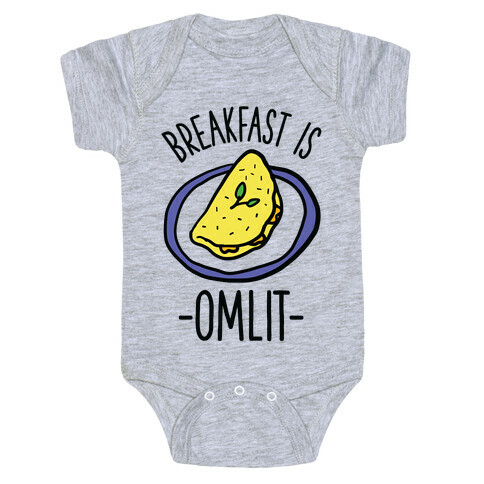 Breakfast is Omlit Baby One-Piece