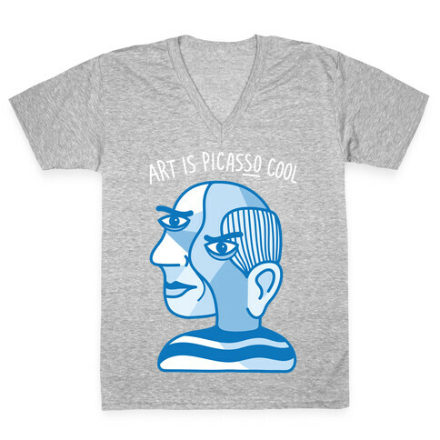 Art Is PicasSO Cool V-Neck Tee Shirt