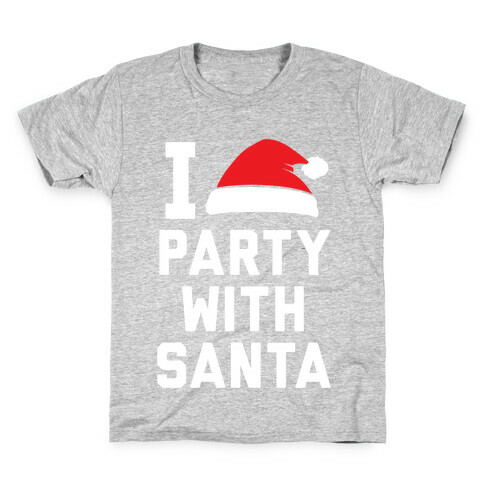 I Party With Santa Kids T-Shirt