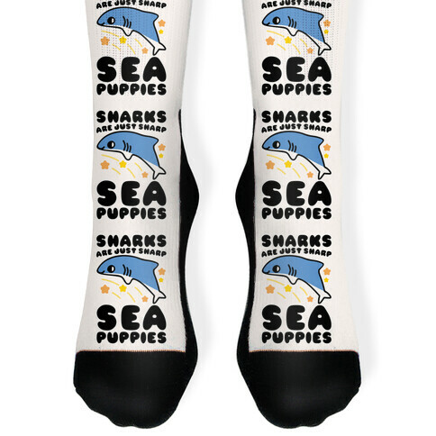 Sharks Are Just Sharp Sea Puppies  Sock