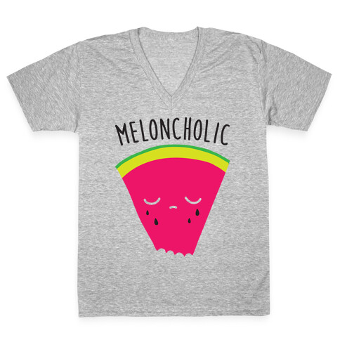 Meloncholic Watermelon V-Neck Tee Shirt