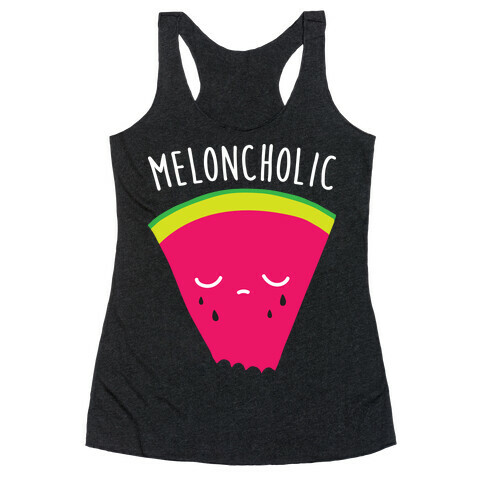 Meloncholic Watermelon Racerback Tank Top